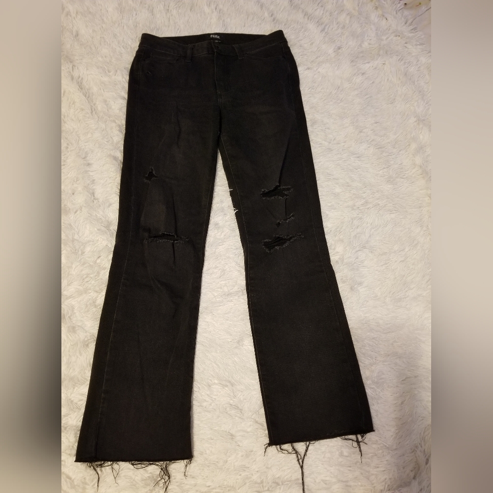 Paige Jacqueline Strainght Jeans Women's Color Black Size 27